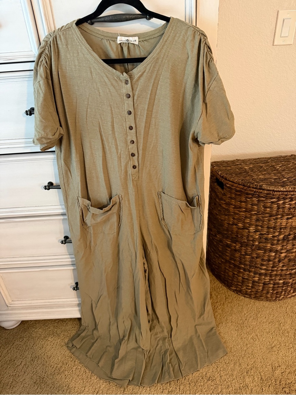 Natural life wide leg jumpsuit